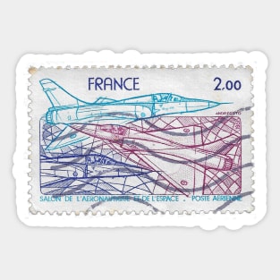 Vintage 1981 France Aeronautical & Space Show Stamp Sticker